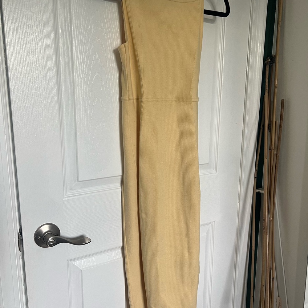 Yellow knit Dress